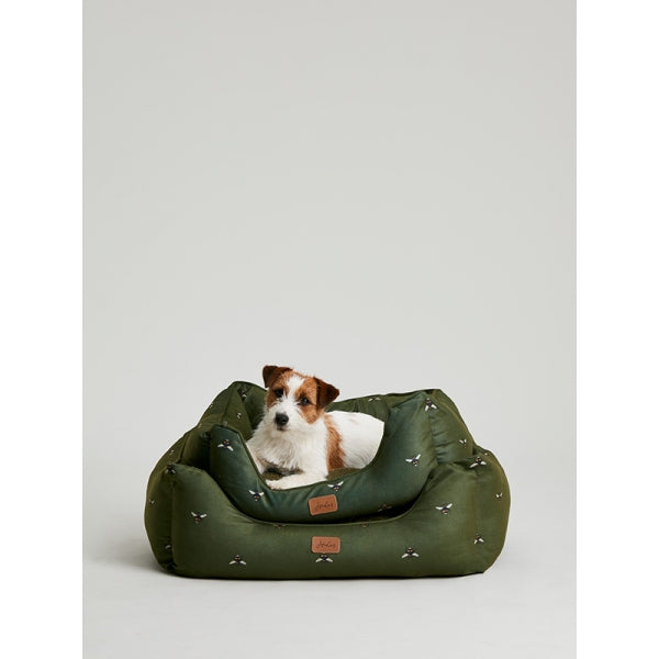 Dog sat on both sizes of Joules Box Bed