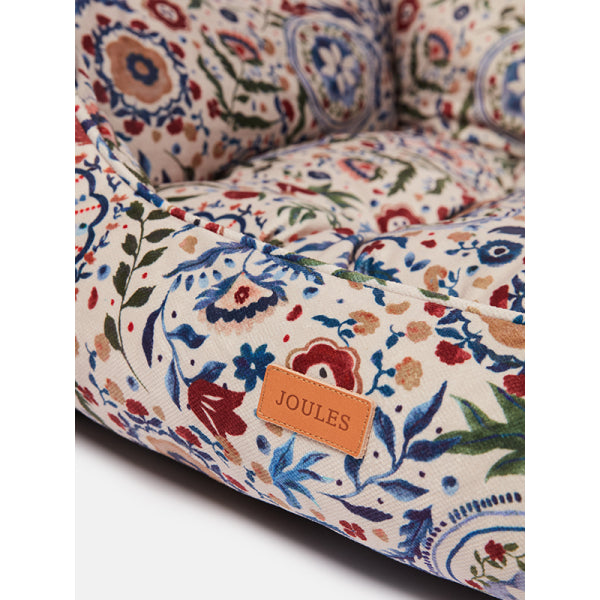 Close up of Joules Festival Floral Box Bed