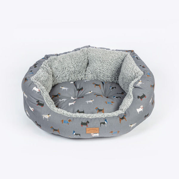 View from above of Danish Design FatFace Marching Dogs Deluxe Slumber Bed