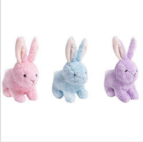 Smart Choice Plush Squeaky Rabbit Dog Toy, 3 Colours Available, Recycled Filling