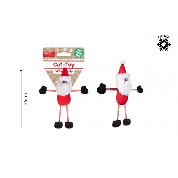 Santa Cat Toy with Catnip - 25cm