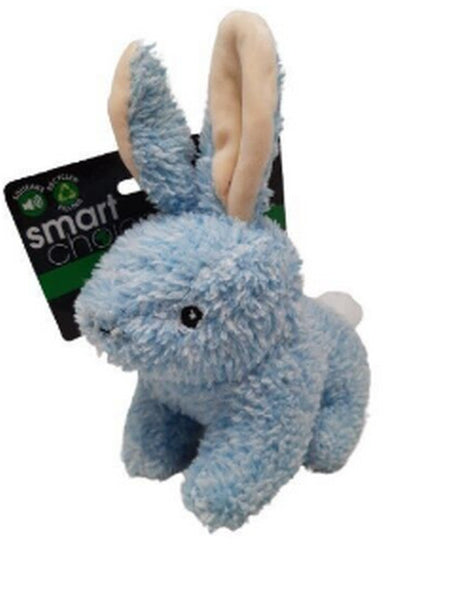 Smart Choice Plush Squeaky Rabbit Dog Toy, 3 Colours Available, Recycled Filling