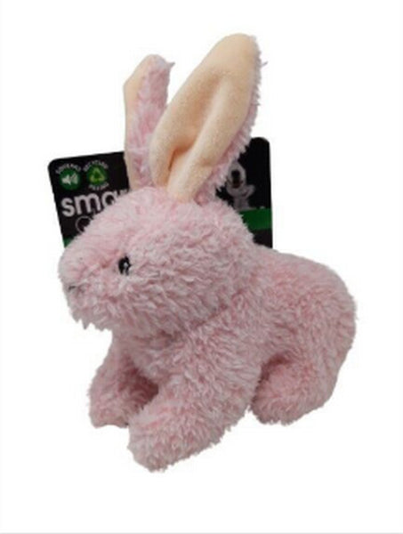 Smart Choice Plush Squeaky Rabbit Dog Toy, 3 Colours Available, Recycled Filling