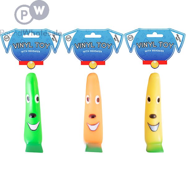 World of Pets Squeaky Vinyl Banana
