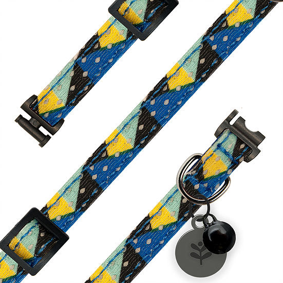 Sotnos Geometric Blue Cat Collar