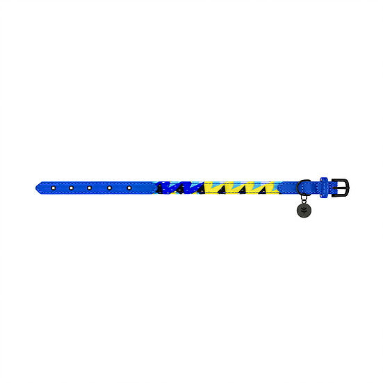 Sotnos Geometric Blue Dog Collar