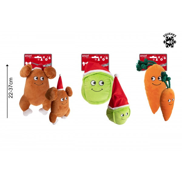 Large Plush Christmas Dog Toys - Turkey