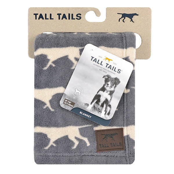 Tall Tails – Charcoal Fleece Blanket