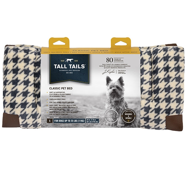 Tall Tails – Houndstooth Fleece Pet Bed