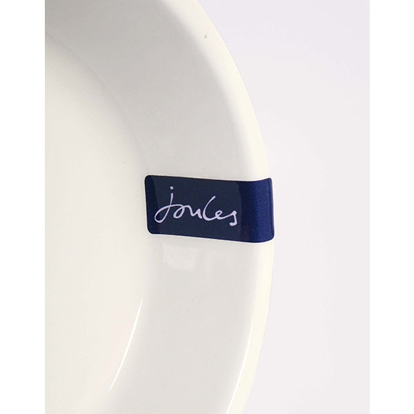 Close up of branding on Joules 'Clever Cat' Cat Bowl