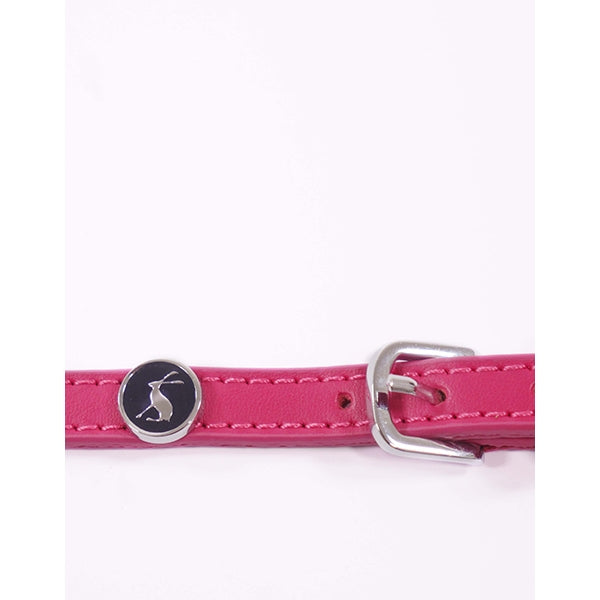 Close up of detailing of Joules Cambridge Pink Cat Collar