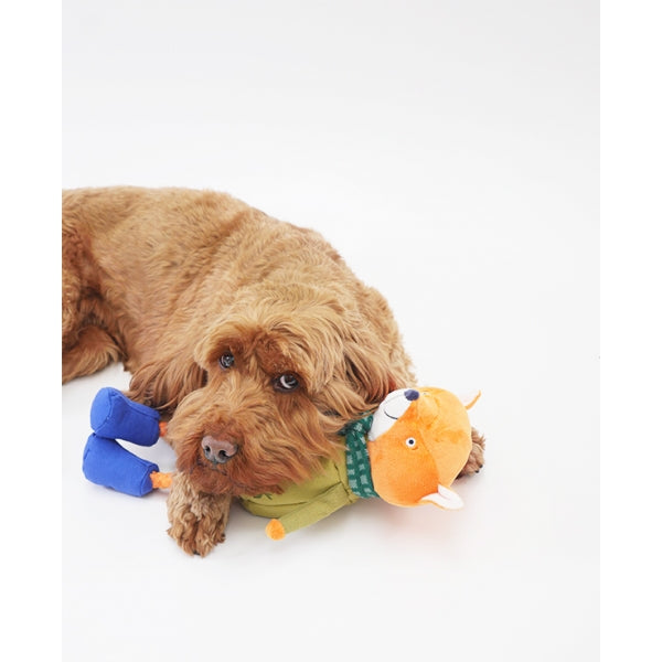Dog with Joules Fox Dog Toy