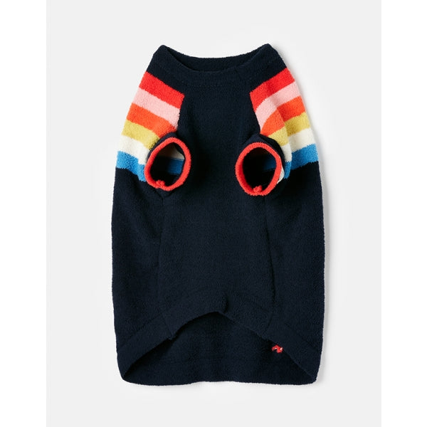 View of underside of Joules Seaport Chenille Stripe Jumper