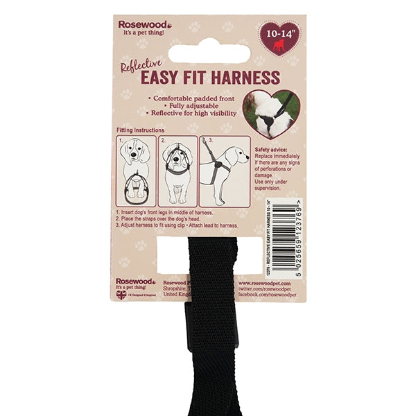 Reflective Easy Fit Harness with fitting guide