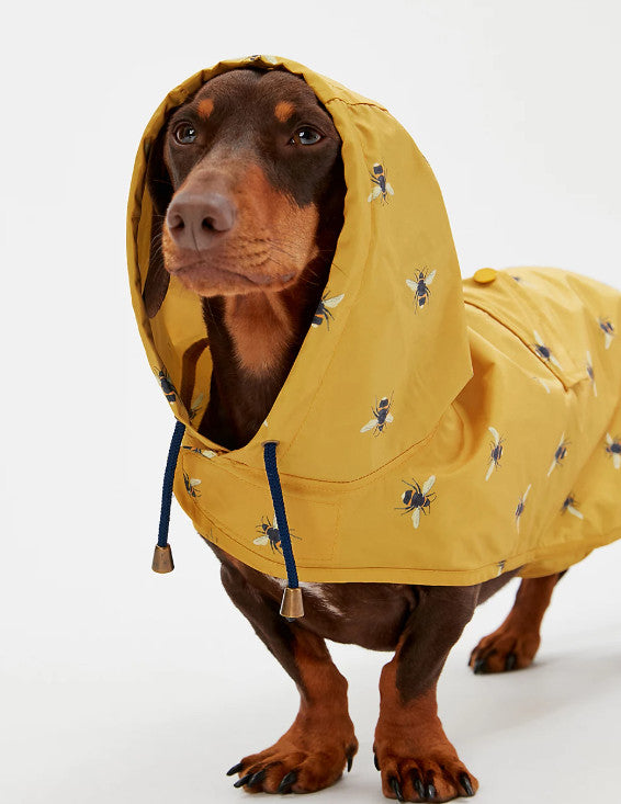 Joules Raincoat - Yellow Bee Print - Size: Medium