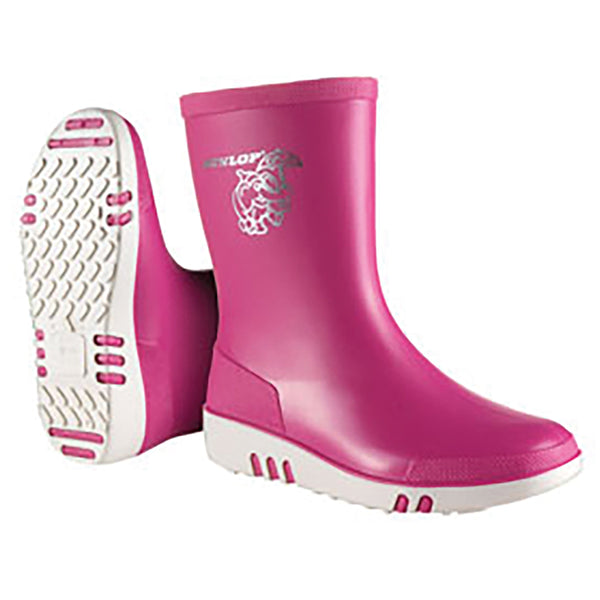 Dunlop Mini Child Wellington Boots in Pink