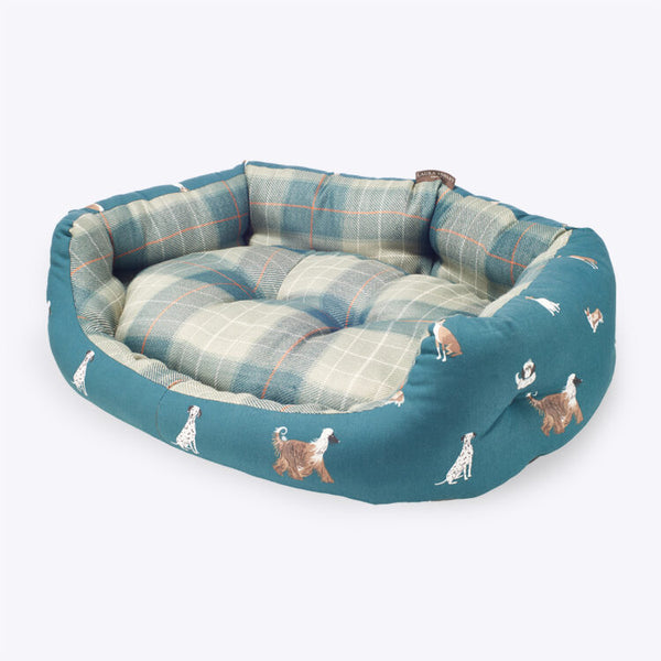 Laura Ashley Park Dogs Deluxe Slumber Bed with Reversible cushion