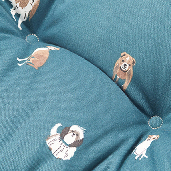 Close up of Laura Ashley Park Dogs Deluxe Slumber Bed