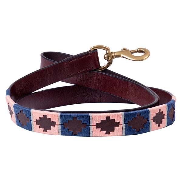 Benji & Flo Synergy Dog Lead in navy and rose