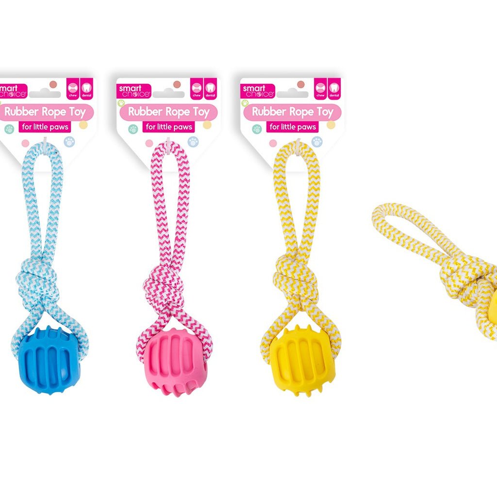 Smart Choice Small Puppy Rope Tug Toy - 3 Colours