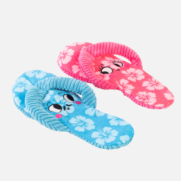 Fred and Flora Flip Flop Plush Dog Toy