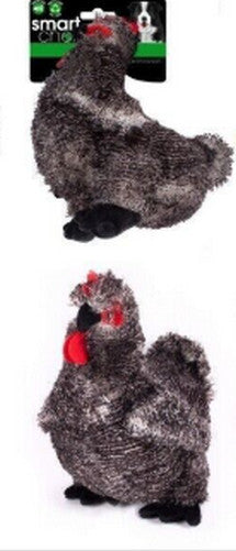 Plush Chicken Squeaky Dog Toy, Recycled Filling, Feather Feel Plush Toy, 3 Colours