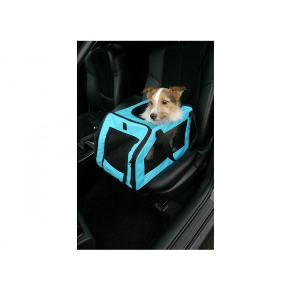 Dog sat in Options Pet Car Seat/Carrier