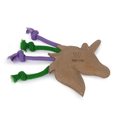 Digby & Fox Leather Unicorn Toy