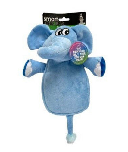 Silent Squeaker Plush Dog Toy, Elephant, Alligator Or Unicorn