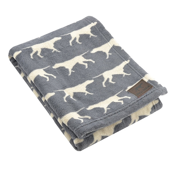 Tall Tails – Charcoal Fleece Blanket