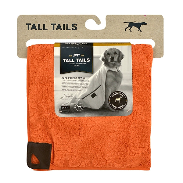 Tall Tails – Orange Towel Pet Cape