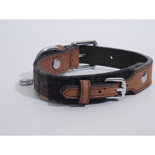 Soft Touch Tweed Check Collar & Matching Lead