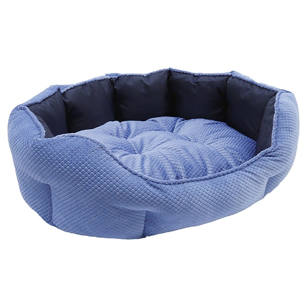 Quilted Navy Water Resistant Bed