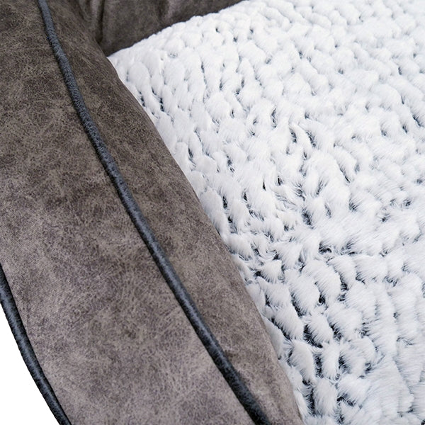 Close up of Grey Luxury Plush Sofa