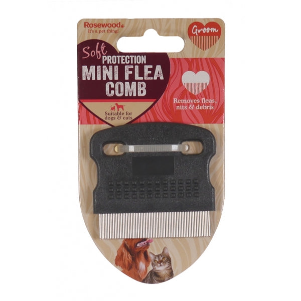 Mini Flea Comb in packaging