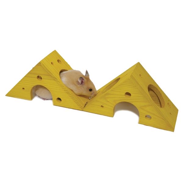 Hamster climbing through Sleep 'n' Play Cheese