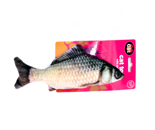 Fish Kicker Toy with Catnip - carp