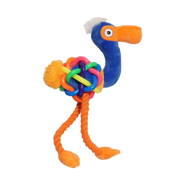 Jolly Doggy – Tough Multi Texture Flamingo