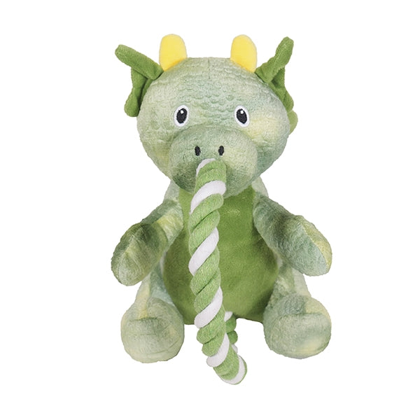 Super Tough Plush – Green Rope Dragon