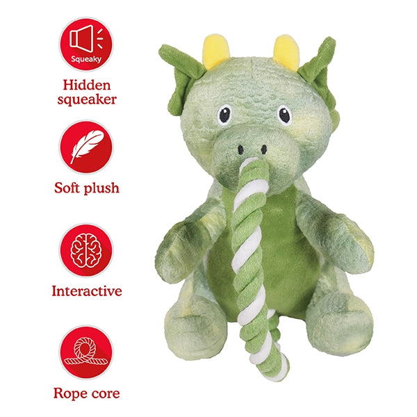 Benefiots of Super Tough Plush – Green Rope Dragon