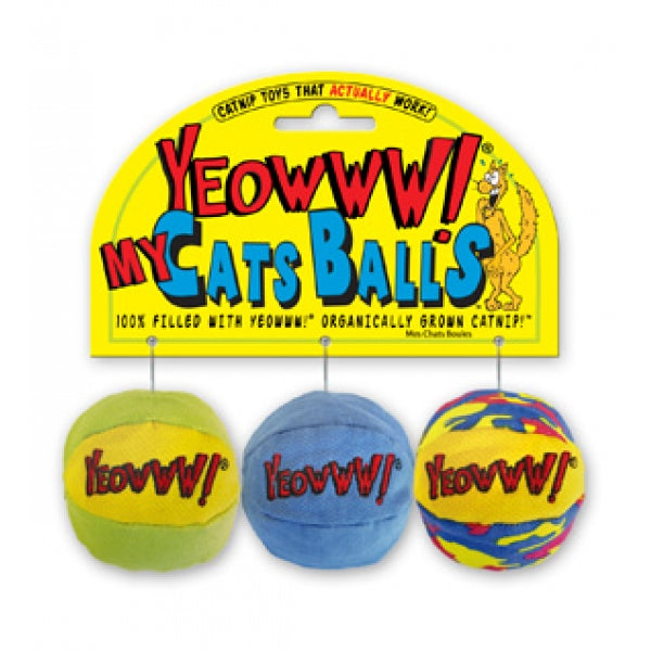 Yeowww Cats Balls, three balls