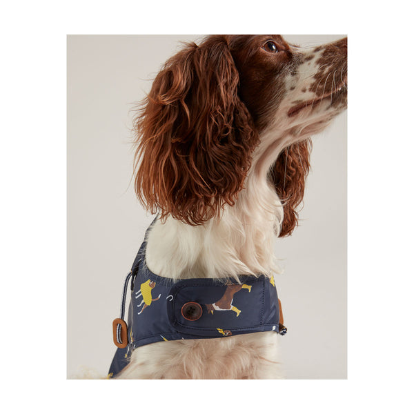 Close up of chest fastening of Joules Water Resistant Dog Coat