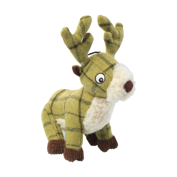 House of Paws Tweed Plush Toy - Stag