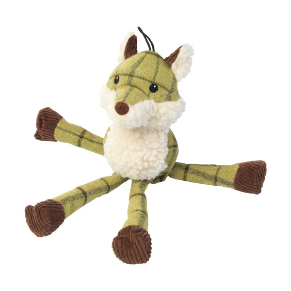 House of Paws Tweed Plush Long Legs Toy - Fox