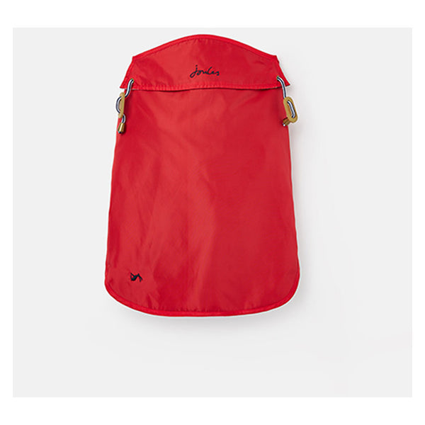 Top view of Joules Raincoat in red