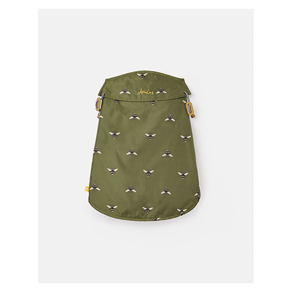 Top view of Joules Raincoat in olive