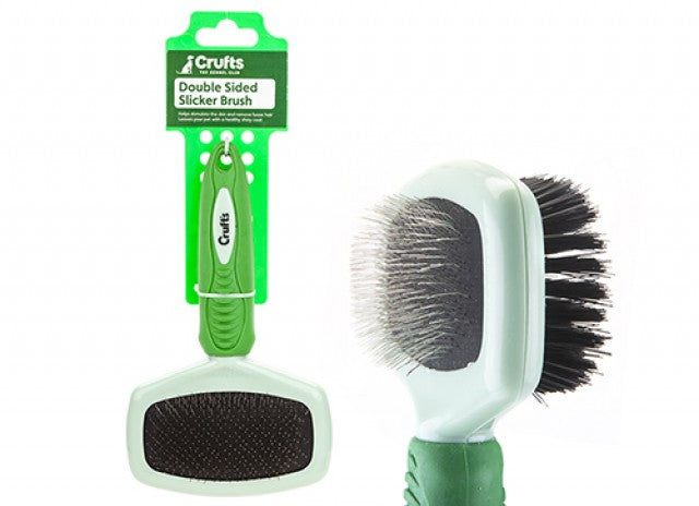 Crufts Double Sided Slicker/Bristle Brush