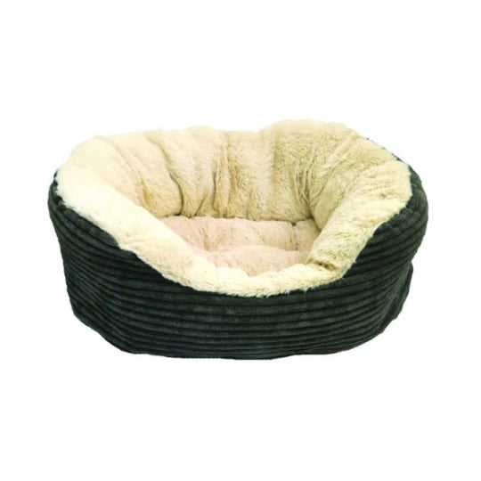 Grey Jumbo Cord Plush Bed